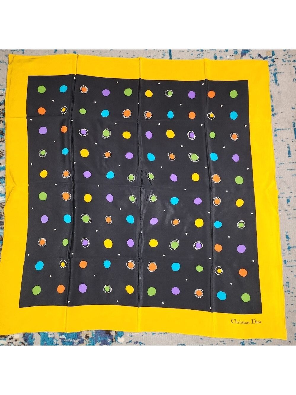 Christian Dior #6 Vintage Silk Scarf